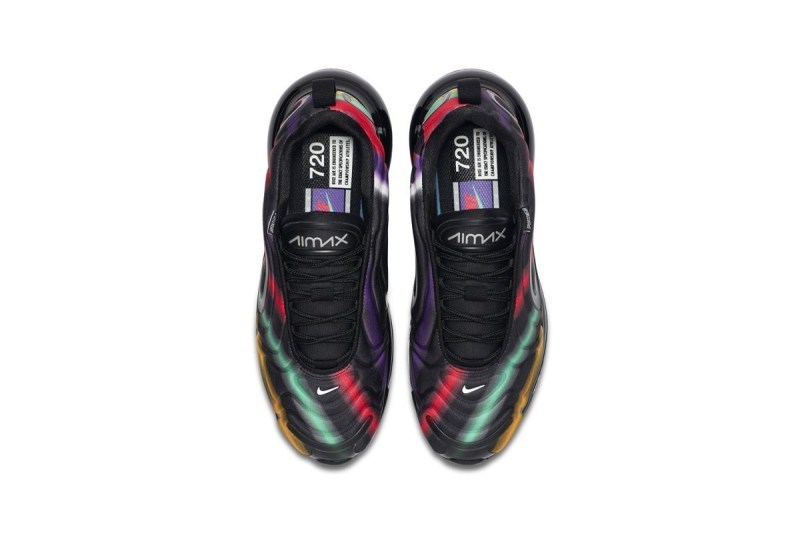 Nike Air Max 720 å¨æ°éè²ãBlack Multiãç¼ä½