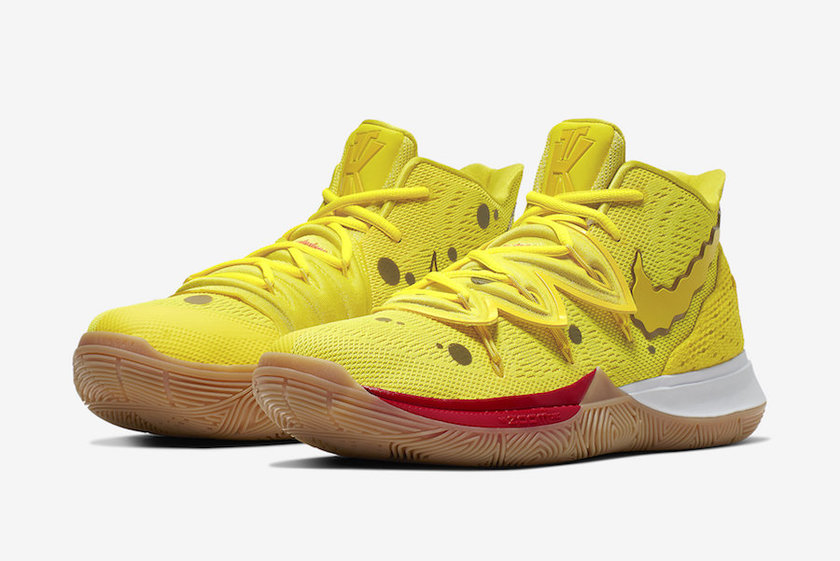 SpongeBob SquarePants Nike Kyrie 5 SpongeBob CJ6951-700å叿¥æ