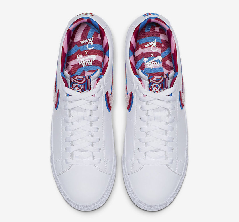 Parra Nike SB Blazer Low CN4507-100 2019åå¸æ¥æä»·æ ¼