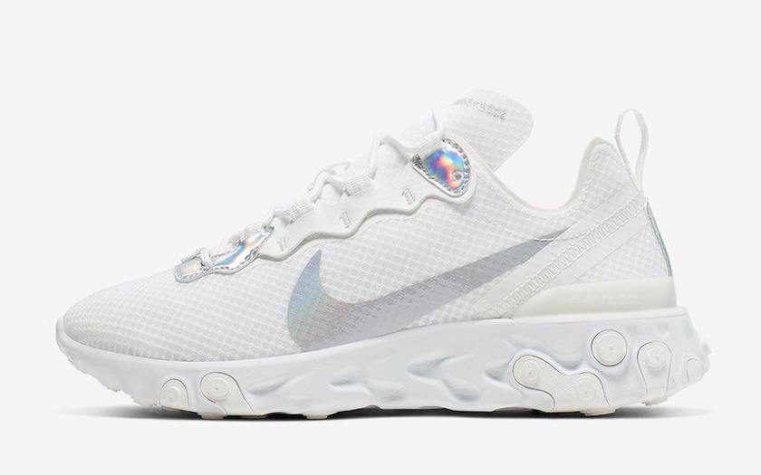 Nike React Element 55 White Iridescent-Pack CN0147-100åå¸æ¥æ