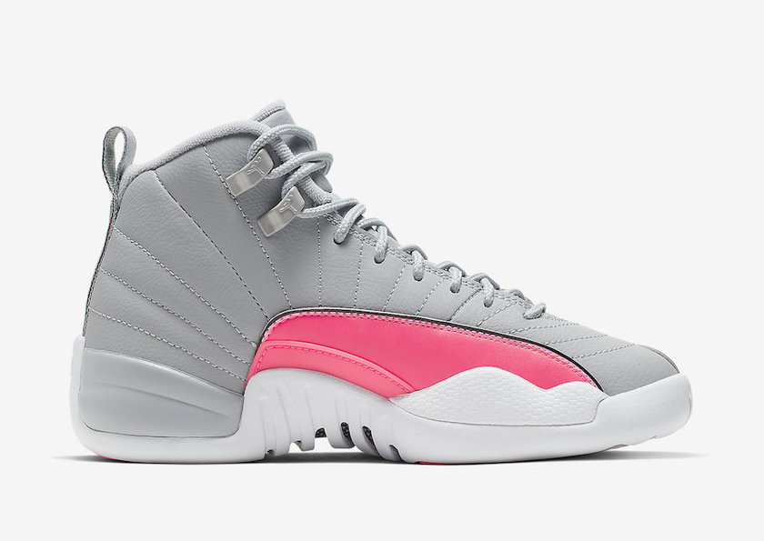 Air Jordan 12 GS Wolf Grey Racer Pink 510815-060 2019å叿¥æ