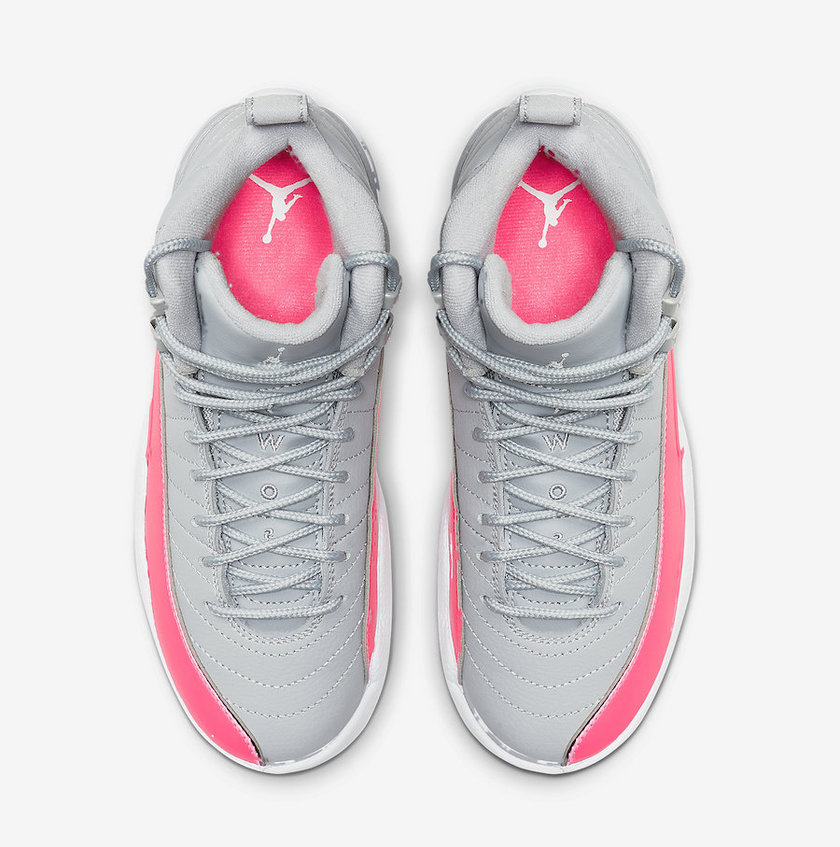 Air Jordan 12 GS Wolf Grey Racer Pink 510815-060 2019å叿¥æ