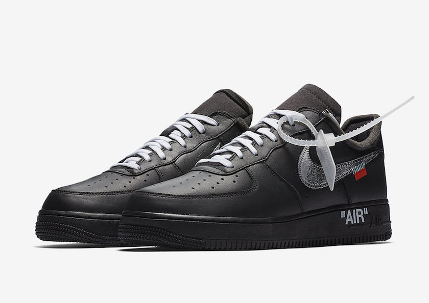 Off-White Nike Air Force 1ä½é»è²AV5210-001åå¸æ¥æ