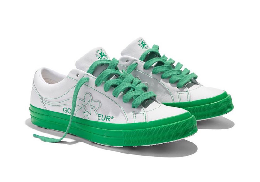 Converse One Star Golf Le Fleuræ¼è²ç»¿è²åå¸æ¥æ