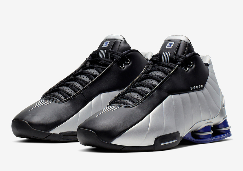 Nike Shox BB4 Black Metallic Silver Purple AT7843-001 Release Date
