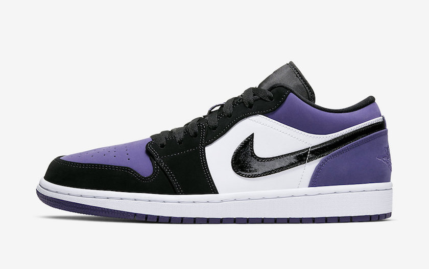 Air Jordan 1 Low Court Purple 553558-125 2019 Release Date