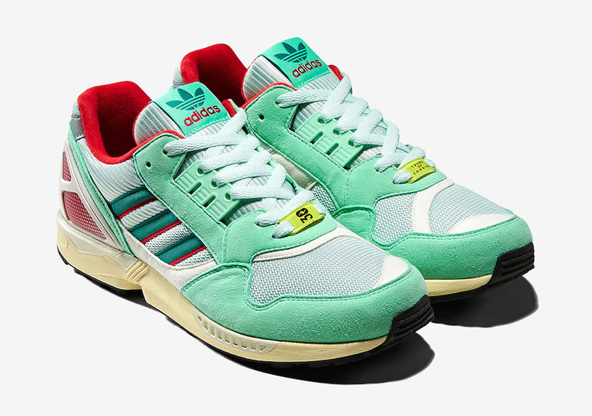 adidas ZX 9000 Mint Scarlet Yellow FU8403åå¸æ¥æ