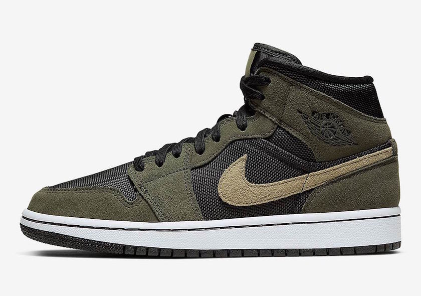 Air Jordan 1 Mid Olive Green BQ6472-030åå:registered:æ¥æ