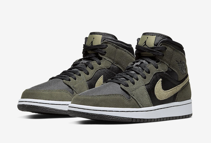 Air Jordan 1 Mid Olive Green BQ6472-030åå:registered:æ¥æ