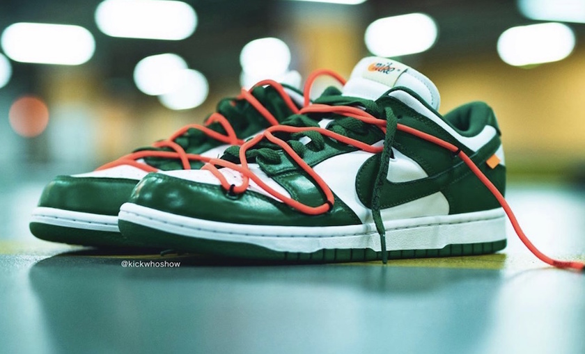 Off-White Nike Dunk Low Pine Green CT0856-100 2019åå¸æ¥æä»·æ ¼