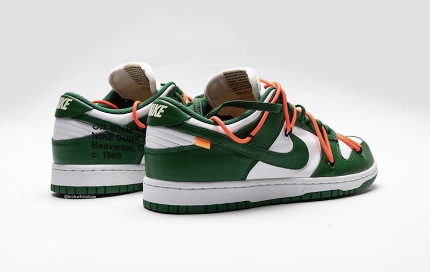 Off-White Nike Dunk Low Pine Green CT0856-100 2019åå¸æ¥æä»·æ ¼