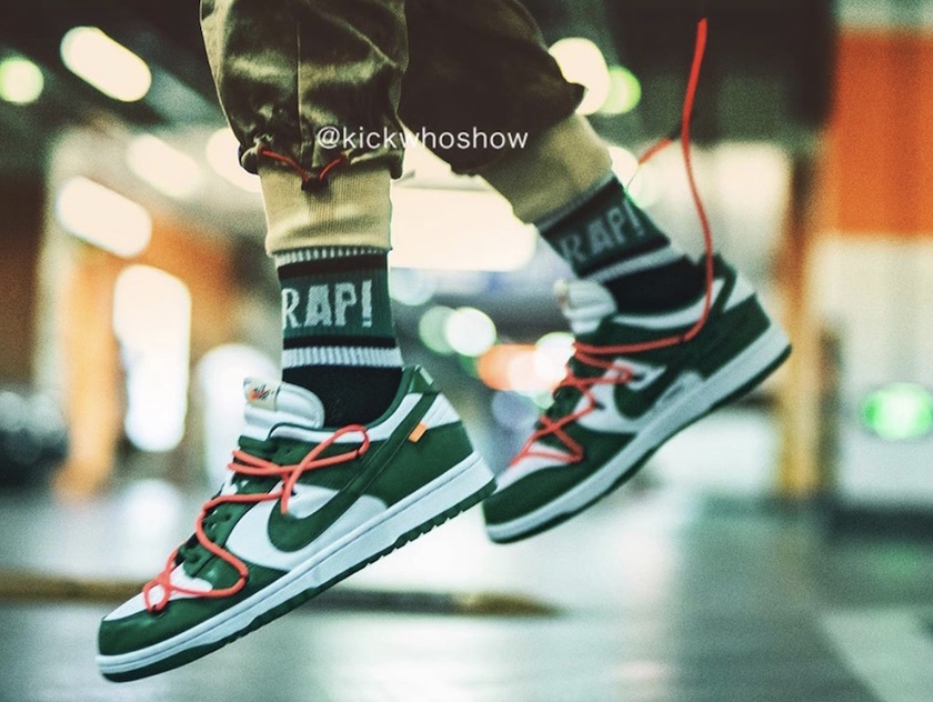 Off-White Nike Dunk Low Pine Green CT0856-100 2019åå¸æ¥æä»·æ ¼