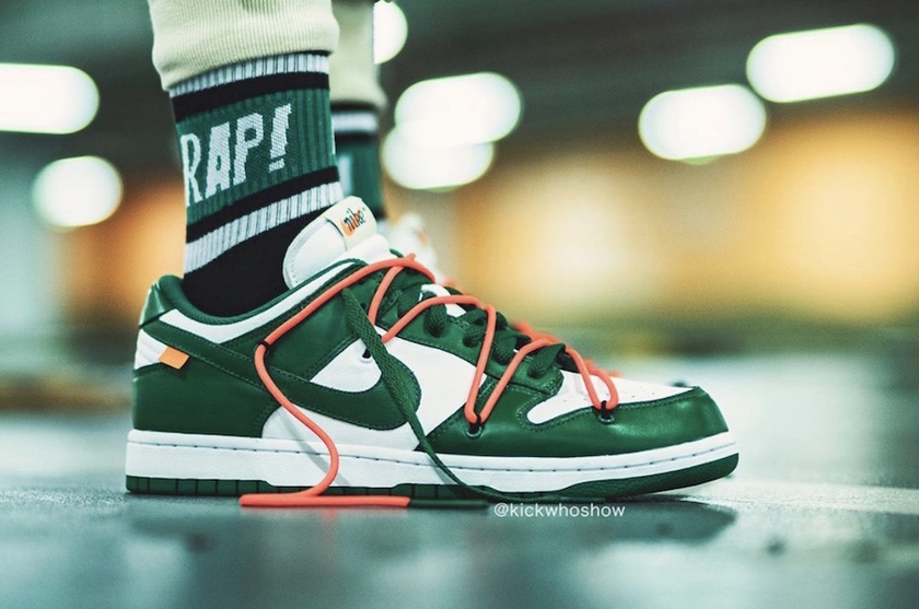 Off-White Nike Dunk Low Pine Green CT0856-100 2019åå¸æ¥æä»·æ ¼