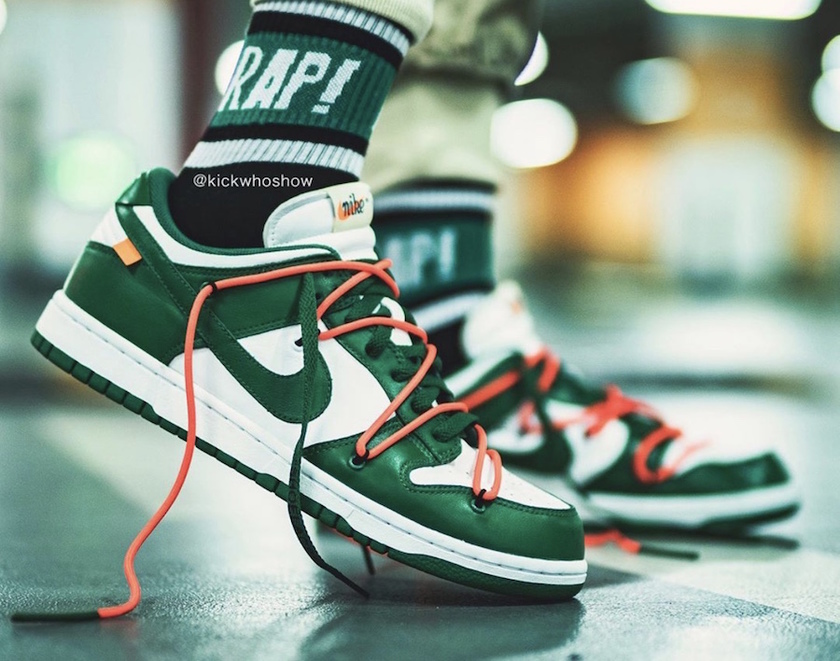 Off-White Nike Dunk Low Pine Green CT0856-100 2019åå¸æ¥æä»·æ ¼