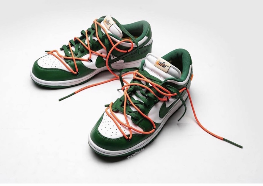 Off-White Nike Dunk Low Pine Green CT0856-100 2019åå¸æ¥æä»·æ ¼