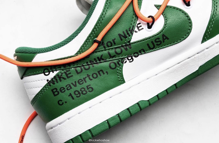 Off-White Nike Dunk Low Pine Green CT0856-100 2019åå¸æ¥æä»·æ ¼