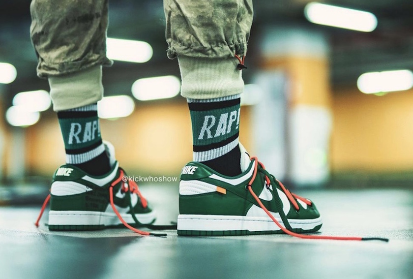 Off-White Nike Dunk Low Pine Green CT0856-100 2019åå¸æ¥æä»·æ ¼