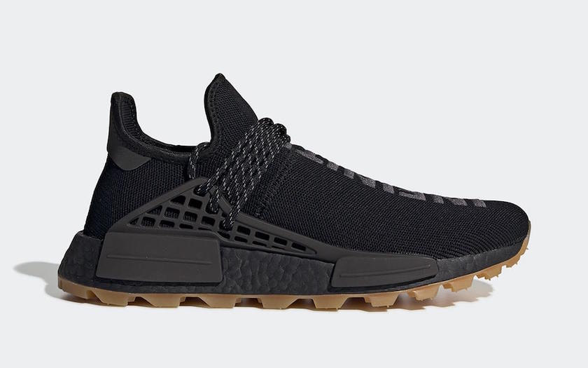 Pharrell adidas NMD Hu Black Gum EG7836åå¸æ¥æ