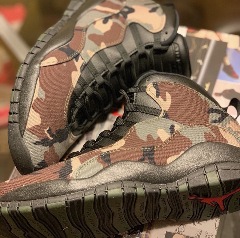 Air Jordan 10 Camo 310805-201åå¸æ¥æ