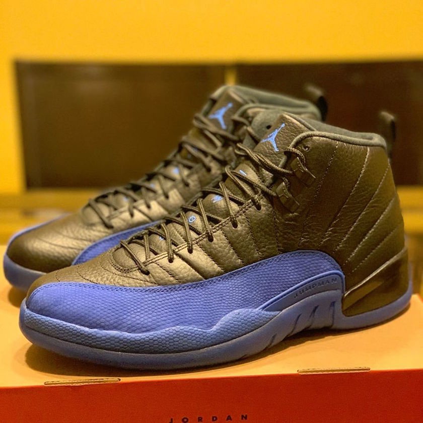 Air Jordan 12 Black Game Royal 130690-014åå:registered:æ¥æ