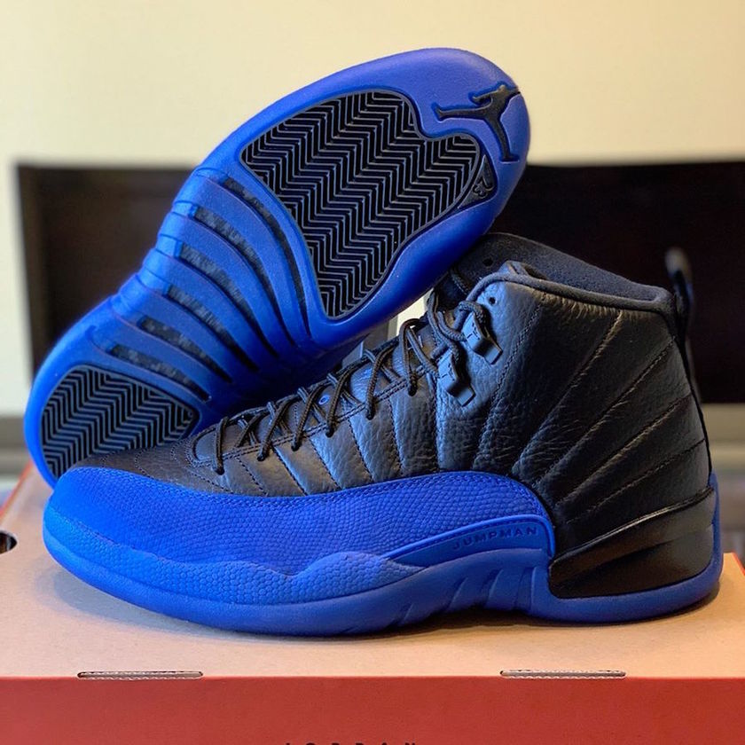 Air Jordan 12 Black Game Royal 130690-014åå:registered:æ¥æ