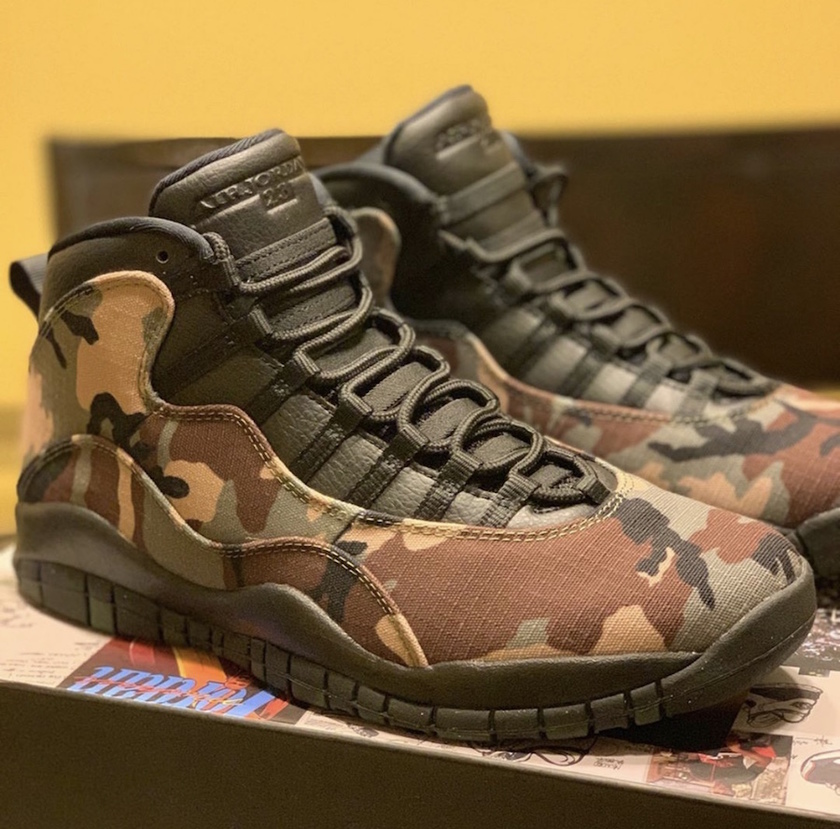 Air Jordan 10 Camo 310805-201åå¸æ¥æ