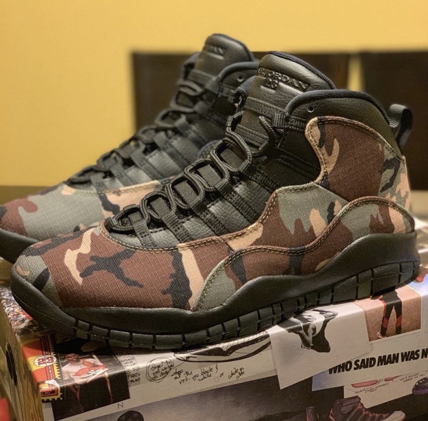 Air Jordan 10 Camo 310805-201åå¸æ¥æ