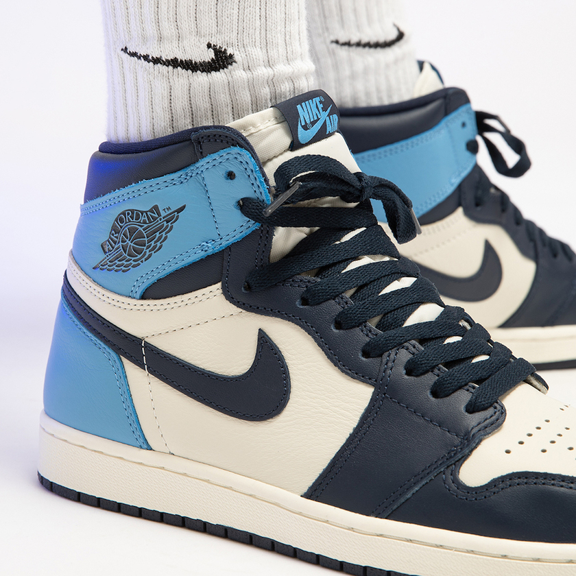 Air Jordan 1 UNC Obsidian University Blue 555088-140 2019å叿¥æ