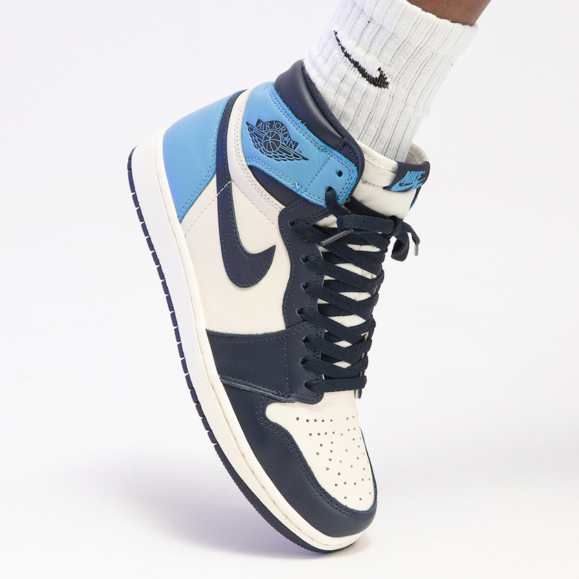 Air Jordan 1 UNC Obsidian University Blue 555088-140 2019å叿¥æ