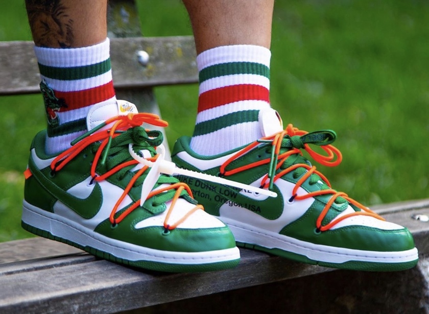 Off-White x Nike Dunk Low Pine Green CT0856-100 2019åå¸æ¥æä»·æ ¼