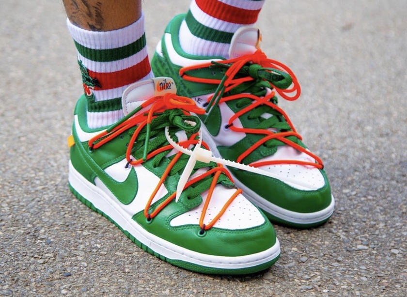 Off-White x Nike Dunk Low Pine Green CT0856-100 2019åå¸æ¥æä»·æ ¼