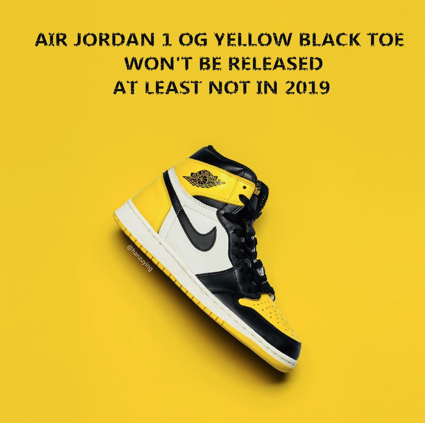 Air Jordan 1 Yellow Toe Release info