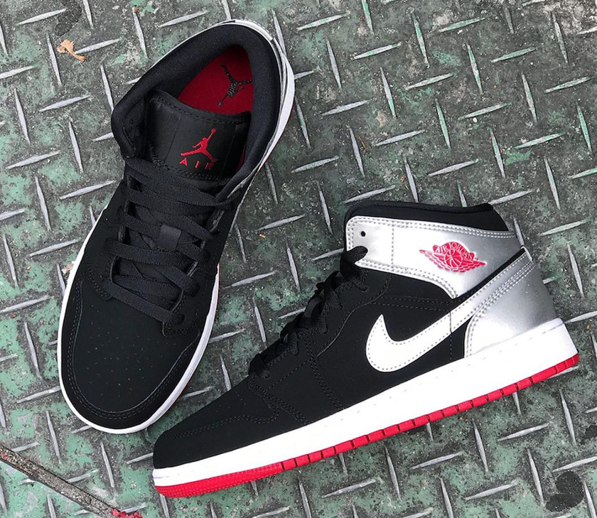 Air Jordan 1 Mid GSé»è²å¥èº«æ¿çº¢è²554725-057åå:registered:æ¥æ