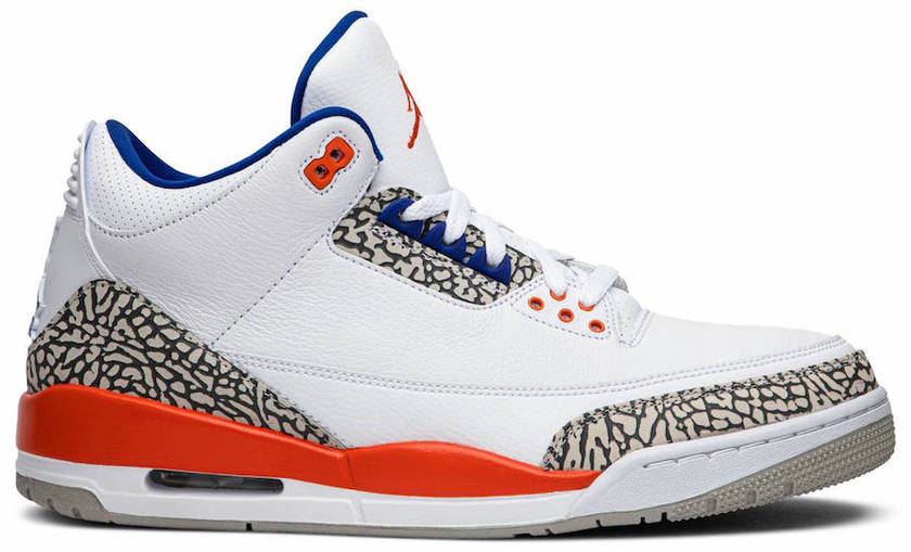 Air Jordan 3 Knicks 136064-148 2019åå¸æ¥æ