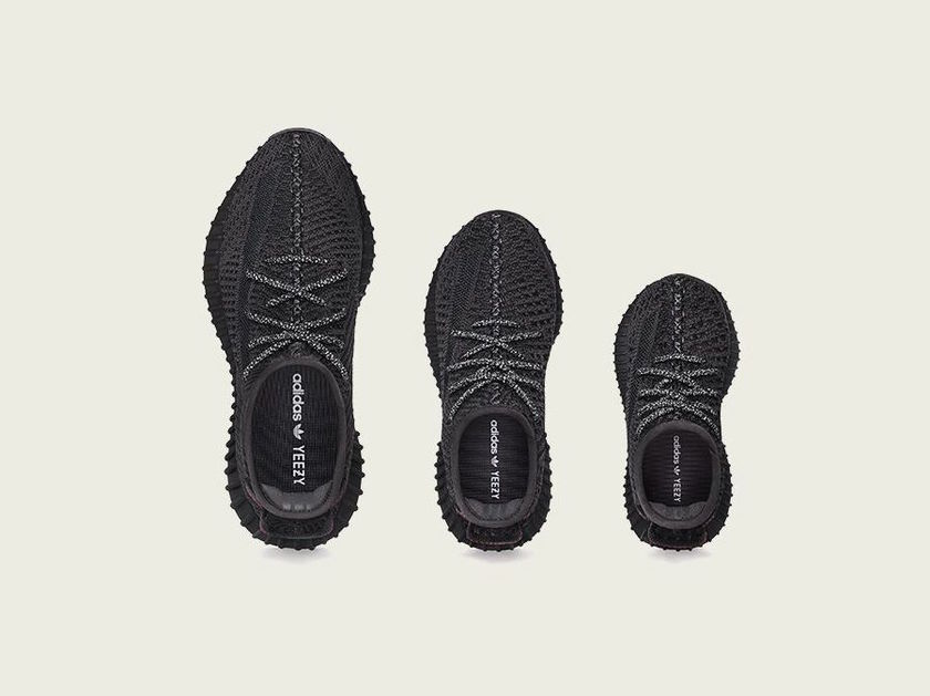 adidas Yeezy Boost 350 V2é»è²ææäºå:registered:¶åº­å¤§å°åå¸æ¥æ