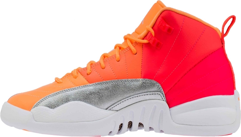 Air Jordan 12 GS Hot Punch Racerç²çº¢è²å¤è²510815-601åå¸æ¥æ