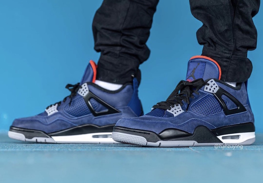 Air Jordan 4 Winter WNTR Loyal Blue CQ9597-401 Release Date On-Feet