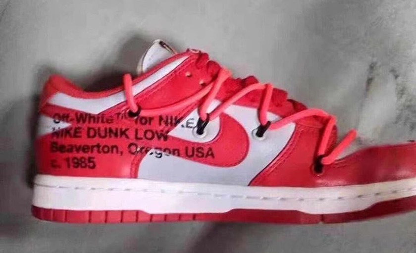 Off-White Nike Dunk Low University Red CT0856-700