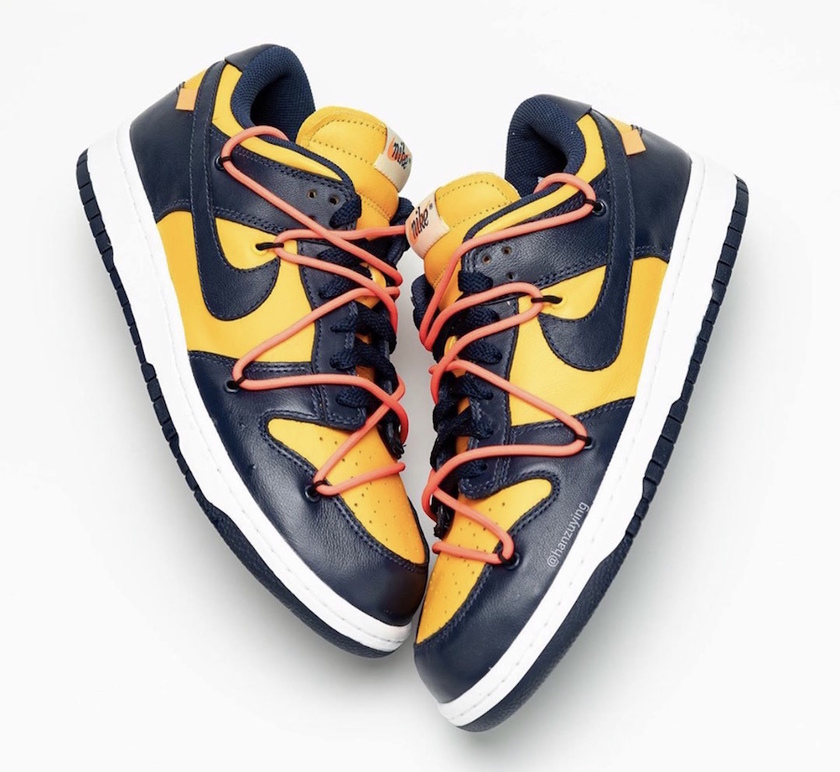 Off-White Nike Dunk Lowå¤§å­¦éæµ·åCT0856-700åå¸æ¥æ