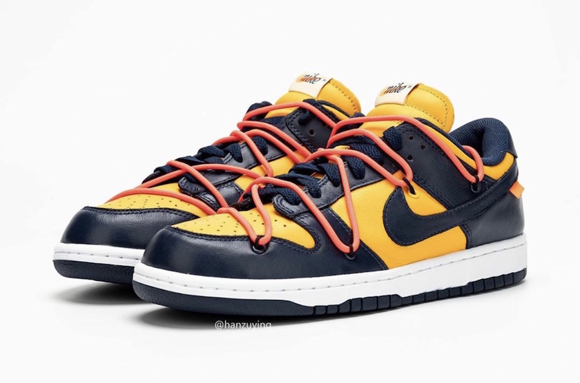 Off-White Nike Dunk Lowå¤§å­¦éæµ·åCT0856-700åå¸æ¥æ