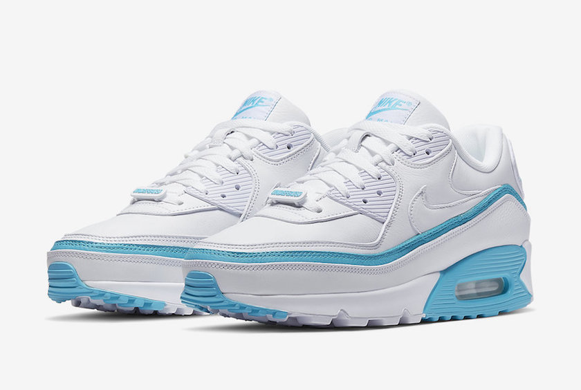 不败的Nike Air Max 90 White Blue Fury CJ7197-102发布日期价格
