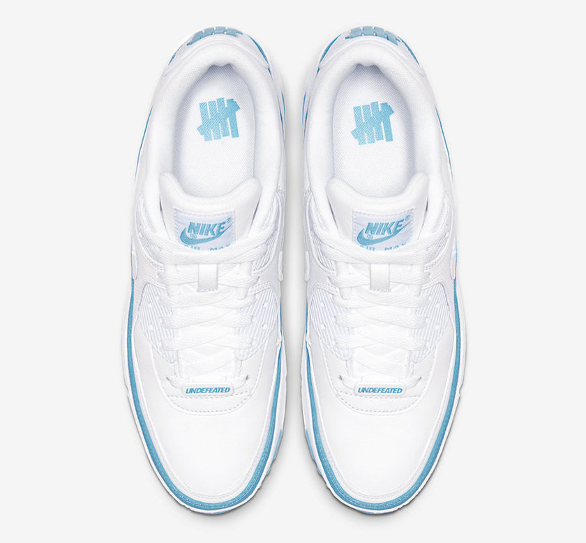 不败的Nike Air Max 90 White Blue Fury CJ7197-102发布日期价格
