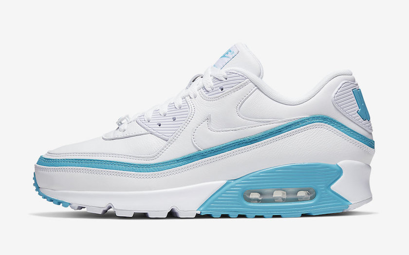 不败的Nike Air Max 90 White Blue Fury CJ7197-102发布日期价格