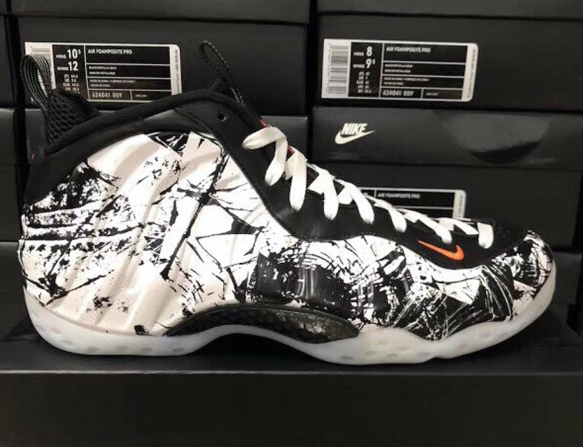 Nike Air Foamposite One Black White Total Orange 314996-013å叿¥æä»·æ ¼