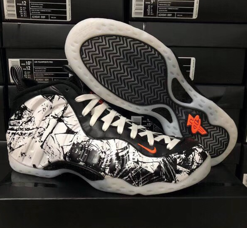 Nike Air Foamposite One Black White Total Orange 314996-013å叿¥æä»·æ ¼