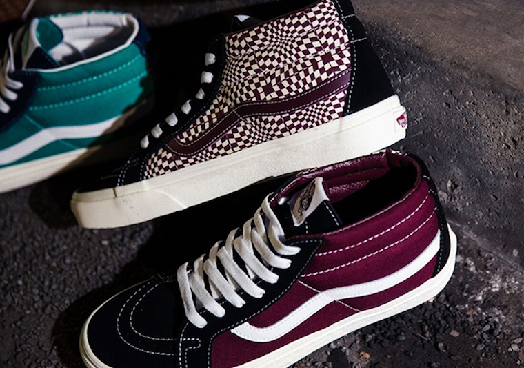 Billys Tokyo Vans Sk8-Mid Warped Check Release Date