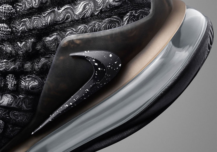 耐克勒布朗17黑白色