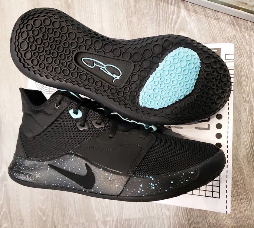 Nike PG 3 Black Light Aqua AO2607-006åå:registered:æ¥æ