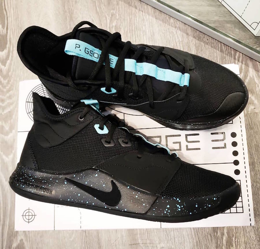 Nike PG 3 Black Light Aqua AO2607-006åå:registered:æ¥æ