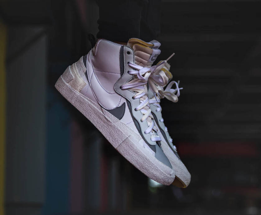 Sacai Nike Blazer Mid White Wolf Grey BV8072-100 2019 Release Date